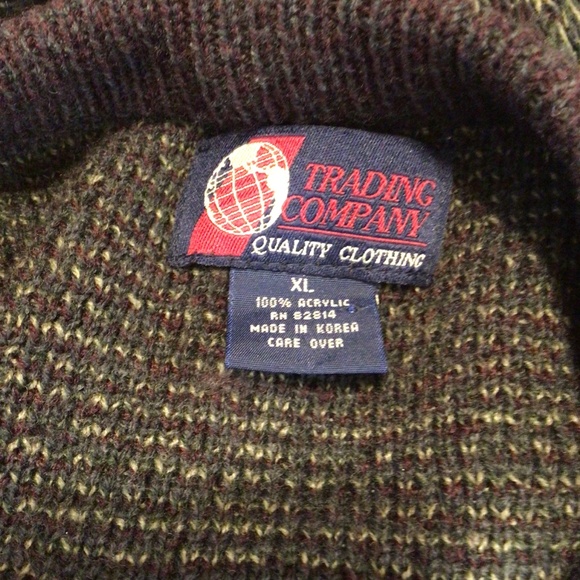 Vintage Trading Company Plaid Knit Sweater XL Dark Academia Grandpa Core 90s - Picture 7 of 7